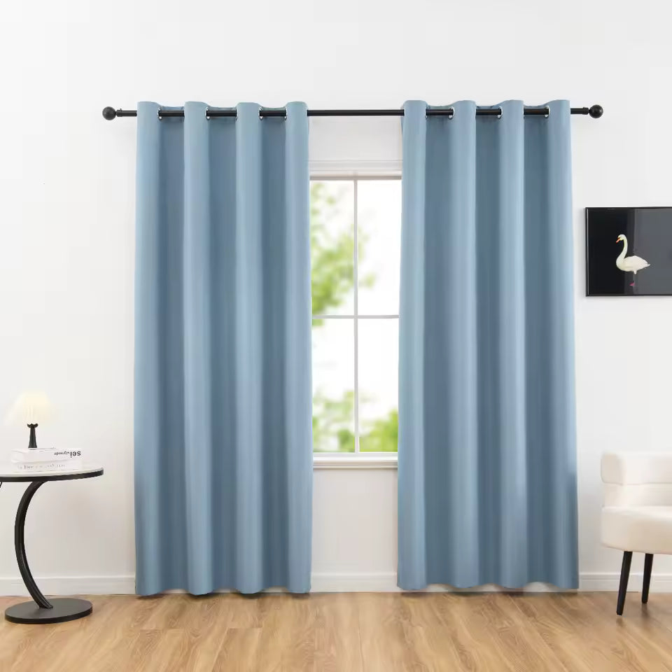 Panel 100% Blackout Curtain with Grommets – Solid Thermal Insulated Total Privacy Drapes for Bedroom & Living Room Home Decor