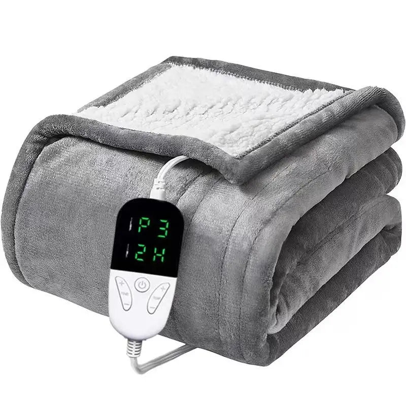 silent night luxury heated throw - Electric Blanket for Sofa or Single Bed, EU Plug