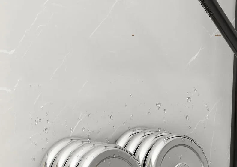 Wall-Mounted Corner Bathroom Shelf – No-Drill Dual-Tier Shower Rack with Towel Holder & Makeup Storage