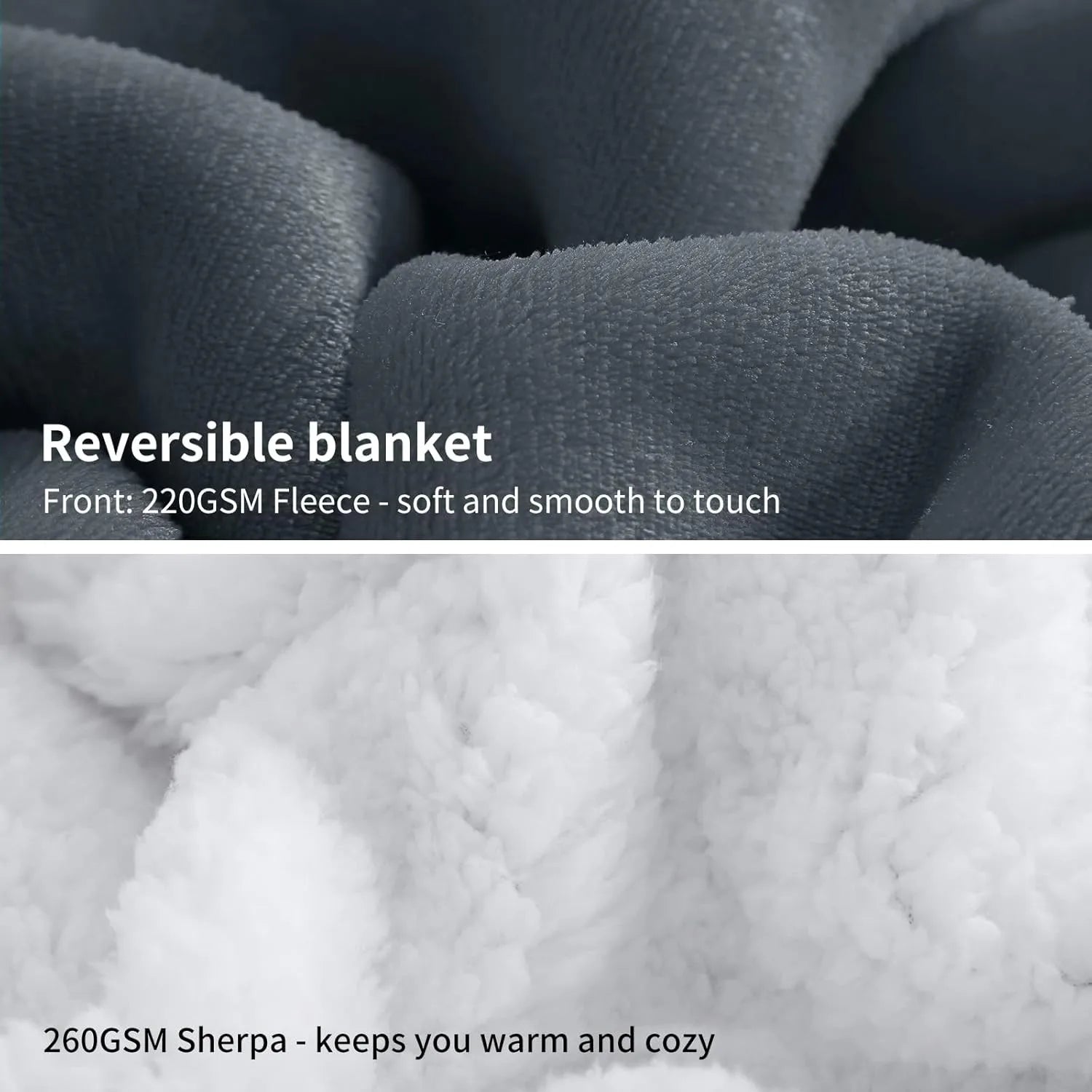 480 GSM Luxury Heavy Sherpa Blanket – Ultra Soft Warm Faux Fur Mink Throw for Sofa & Bed – Plush Fleece Winter Blanket UK