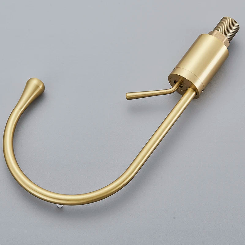 Matte Black Pull-Out Kitchen Faucet – 360° Swivel Mixer Tap with Stream Sprayer | Single Handle Hot & Cold Deck-Mounted Basin Faucet | Ceramic Valve