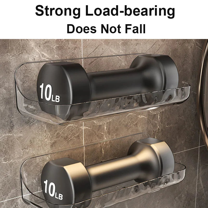 Acrylic Bathroom Shelf – No-Drill Wall-Mounted Shower Organiser for Toiletries & Cosmetics