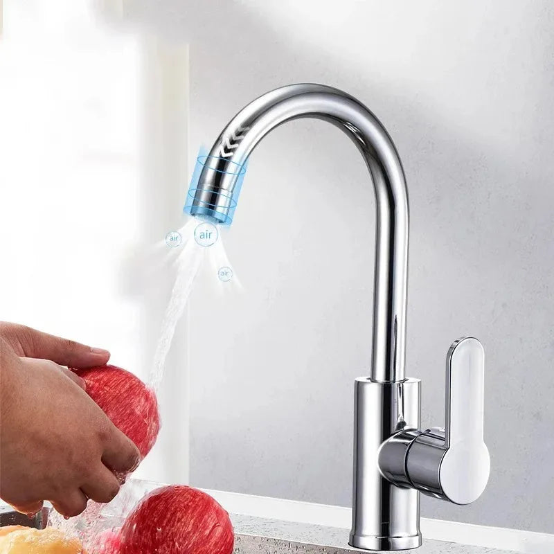 Kitchen Mixer Tap with Hot and Cold Water – Splash‑Proof, High‑Pressure Stainless Steel Faucet for Sink and Dishwashing