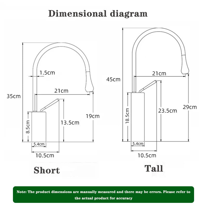 Matte Black Pull-Out Kitchen Faucet – 360° Swivel Mixer Tap with Stream Sprayer | Single Handle Hot & Cold Deck-Mounted Basin Faucet | Ceramic Valve