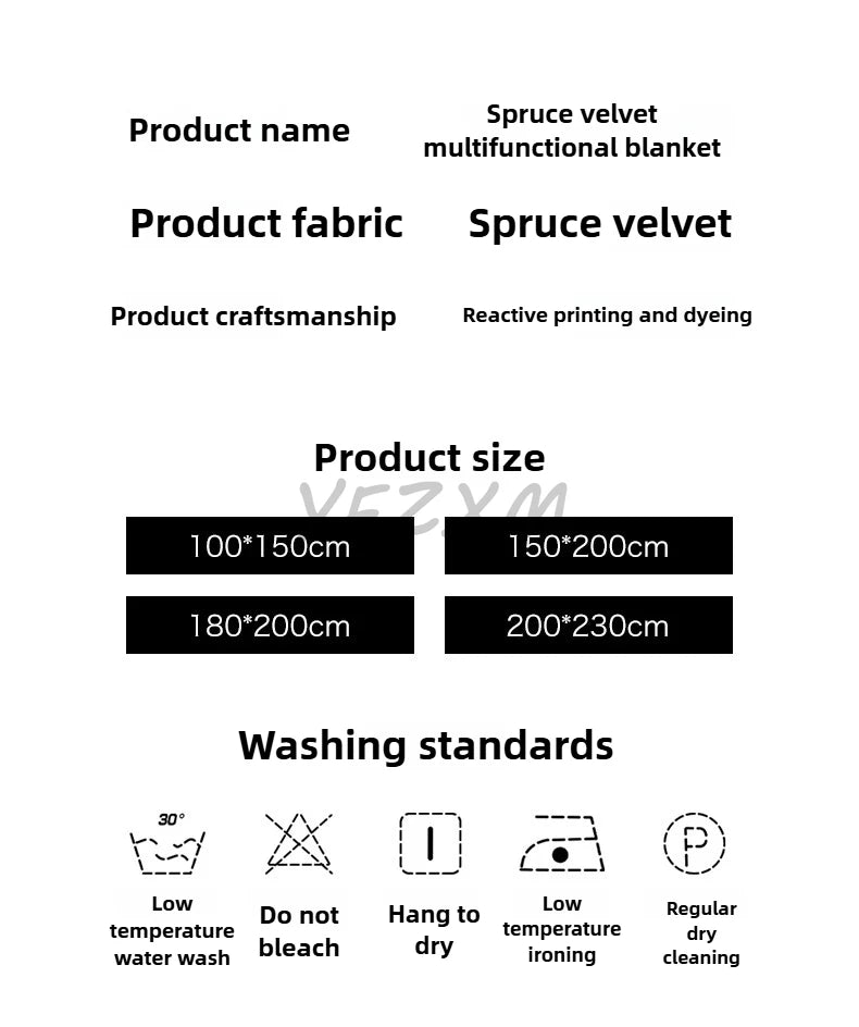 Thick Warm Flannel Blanket – Super Soft Fluffy Queen/Single/Double Plush Throw | Cozy Skin-Friendly Spruce Velvet Coral Fleece, Knitted, Portable & Antistatic