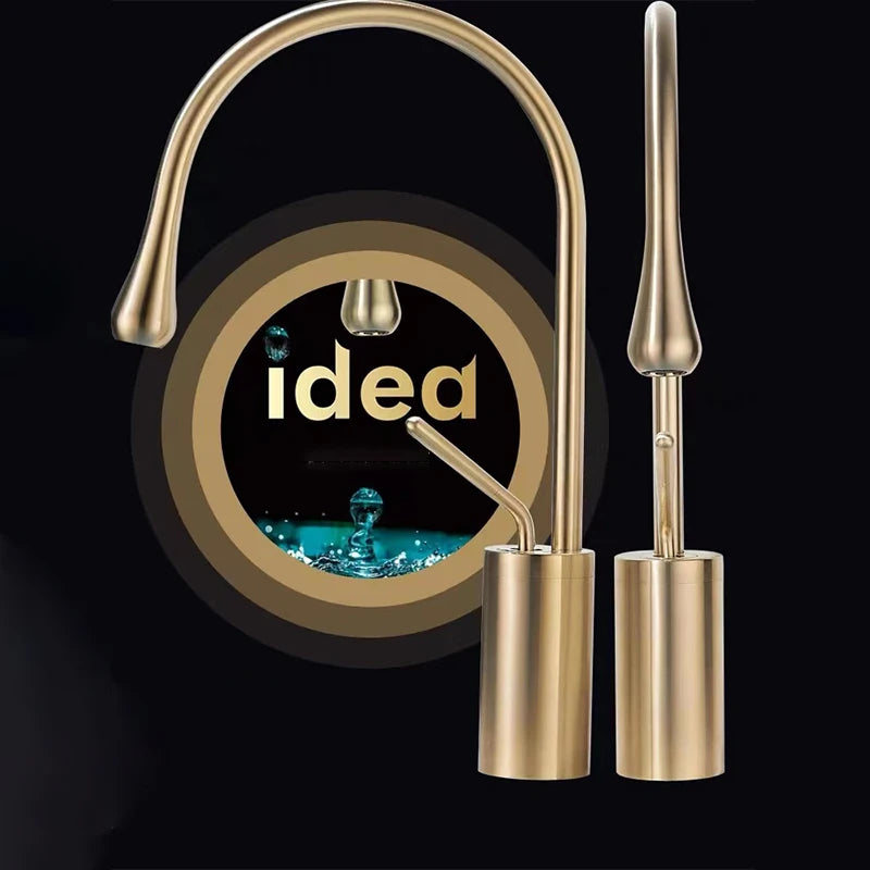 Matte Black Pull-Out Kitchen Faucet – 360° Swivel Mixer Tap with Stream Sprayer | Single Handle Hot & Cold Deck-Mounted Basin Faucet | Ceramic Valve