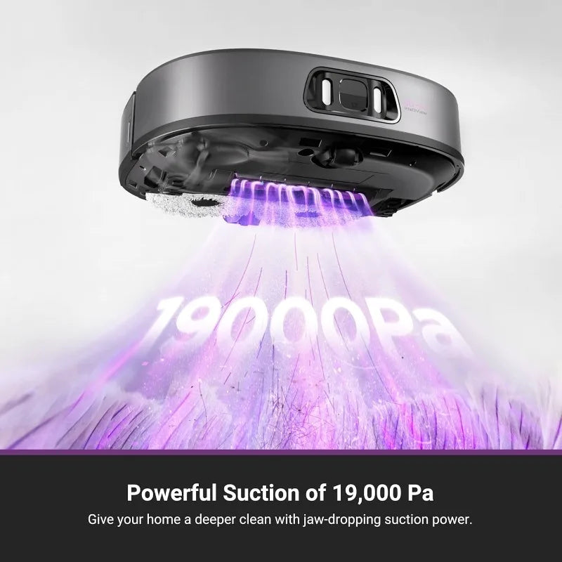 POPULAR J15 Ultra Self‑Emptying Robot Vacuum – 19,000Pa Suction, Flex‑Arm Mop, 167℉ Hot Water Mop Washing